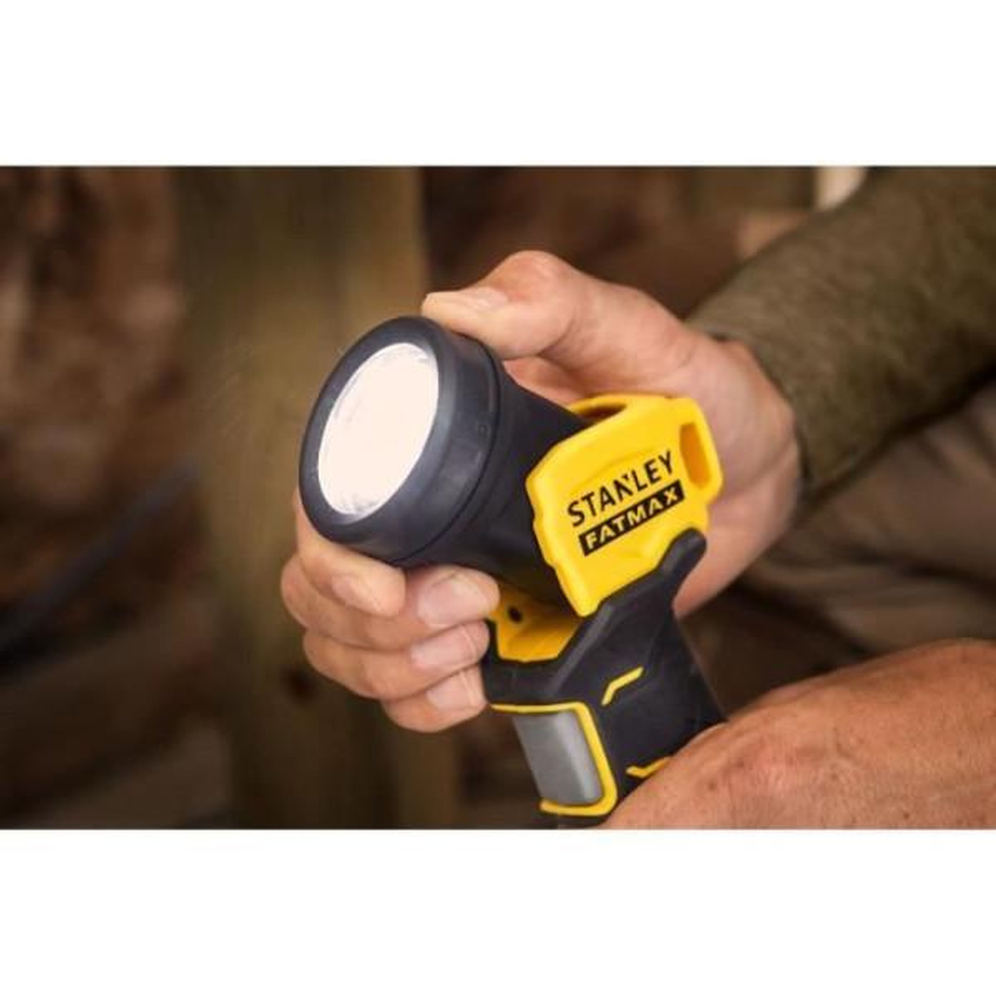 Voir la diapositive 2 : STANLEY FATMAX Lampe torche - 18v - stanley fatmax - sfmcl020b-xj - 3 led - 140 lumens - tete pivotante - sans batterie