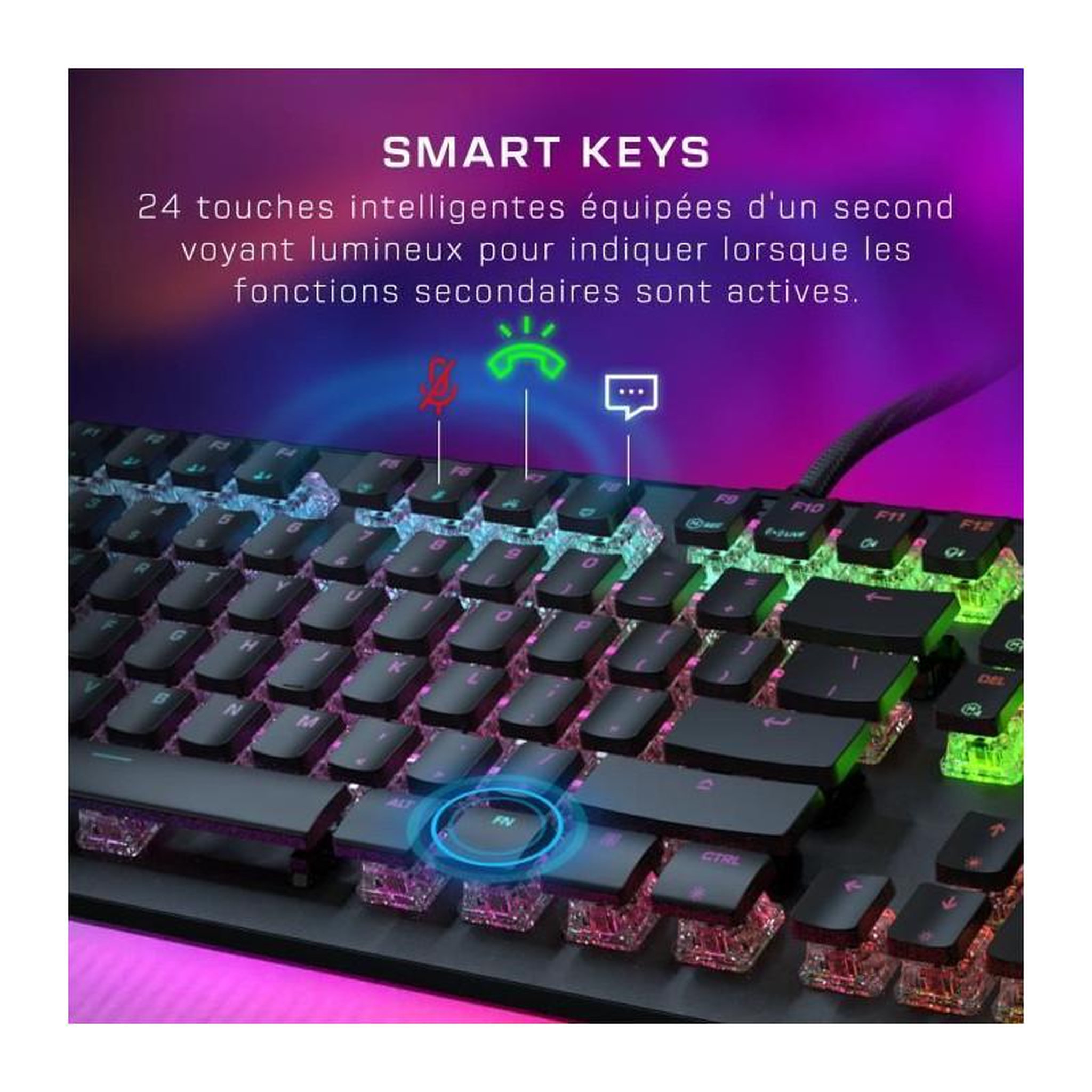 Voir la diapositive 6 : Turtle Beach Clavier gamer vulcan ii max noir linear