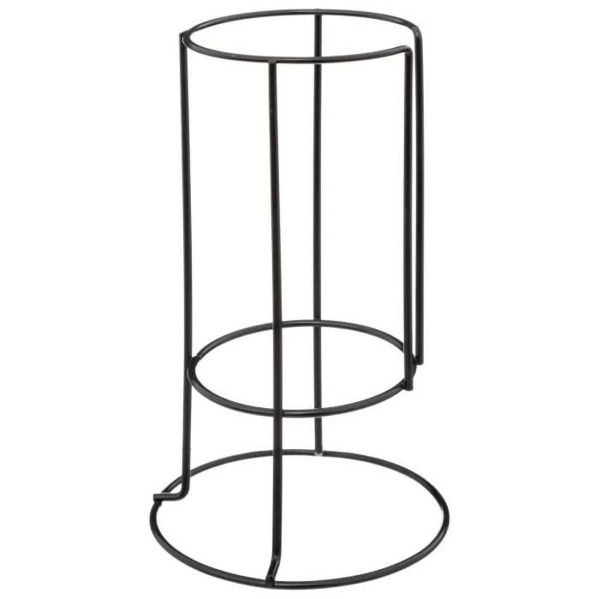 SECRET DE GOURMET Lot de 4 Mugs sur Rack  Ethnikaa  25cl Noir