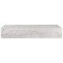 Voir la diapositive 5 : VIDAXL Etageres a tiroir murales 2 pcs Gris beton 60x23,5x10 cm MDF