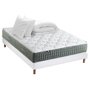 Voir la diapositive 1 : IDLITERIE Ensemble matelas Ressort 7 zones HYGGE + Sommier + couette + oreillers Fabriqué en France