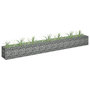 Voir la diapositive 1 : VIDAXL Lit sureleve a gabion Acier galvanise 270x30x30 cm