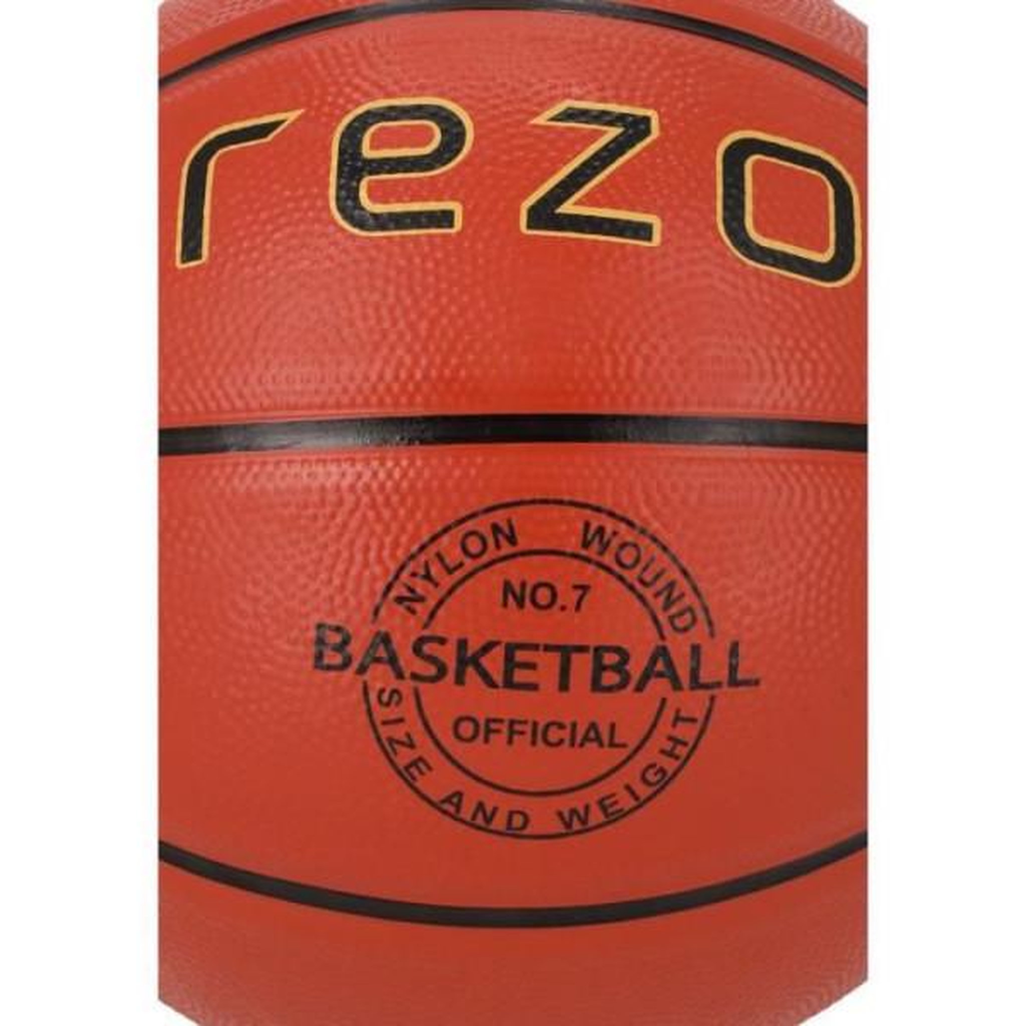 Voir la diapositive 3 : MARKET24 Ballon de basket - REZO - Caoutchouc - Taille 5 - Marron - Polyvalent