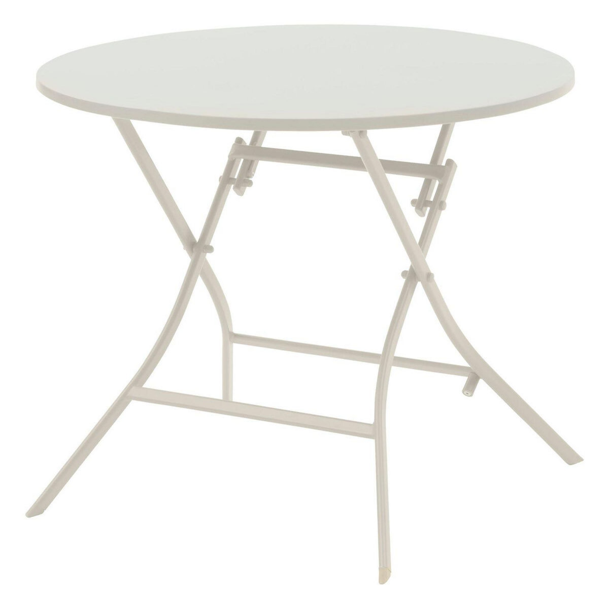 HESPERIDE Table de jardin pliante ronde 4 places GREENSBORO - Argile