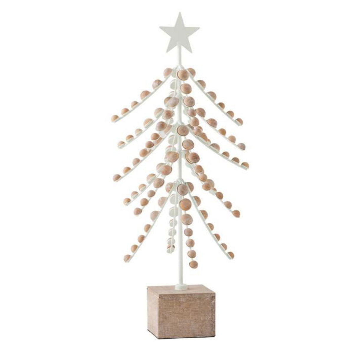 Paris Prix Sapin de Noël à Poser  Étoile  58cm Blanc & Naturel