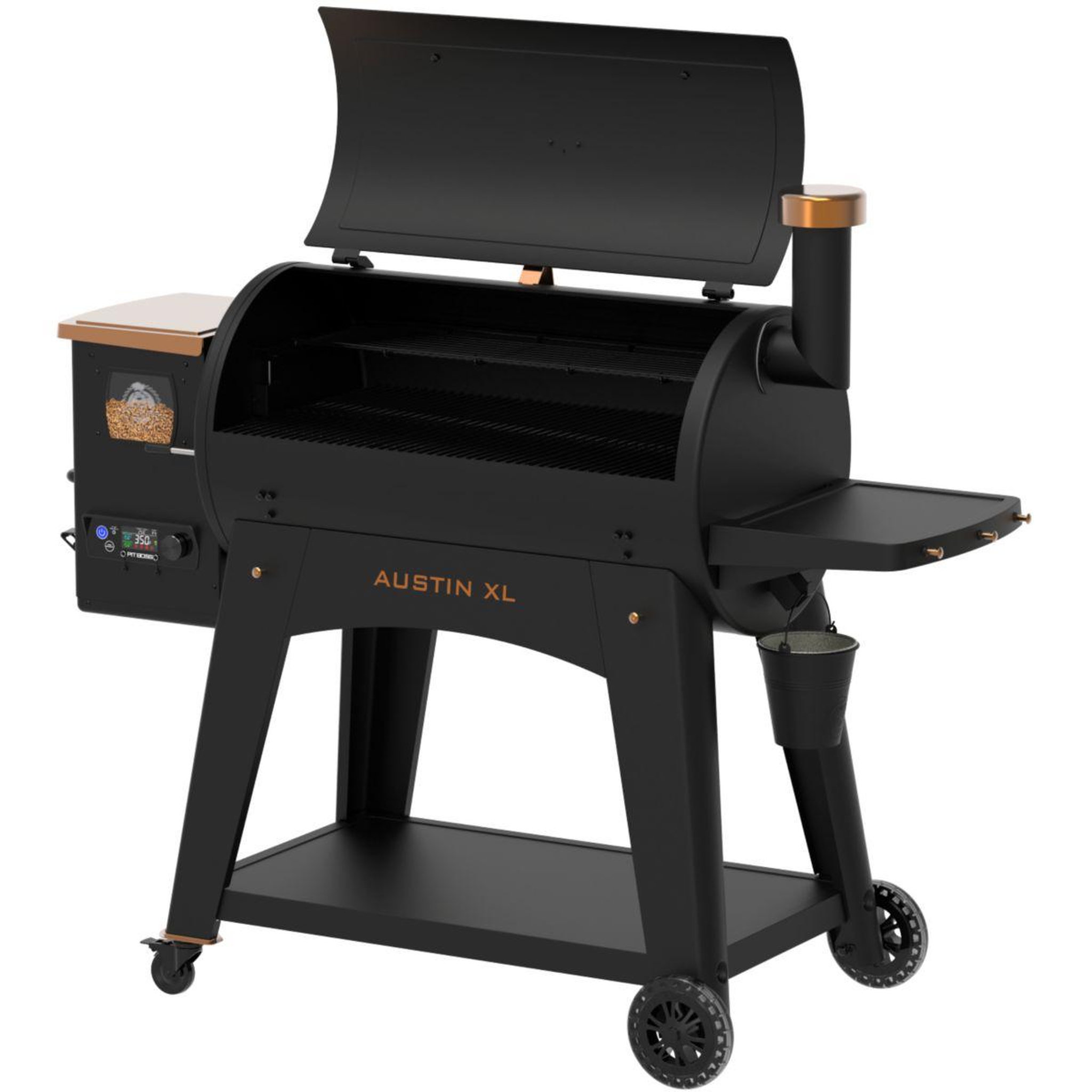 Voir la diapositive 3 : PITBOSS Barbecue pellet onyx austin, sur chariot,de 82 à 260 °, surface de cuisson 90 x 50 cm