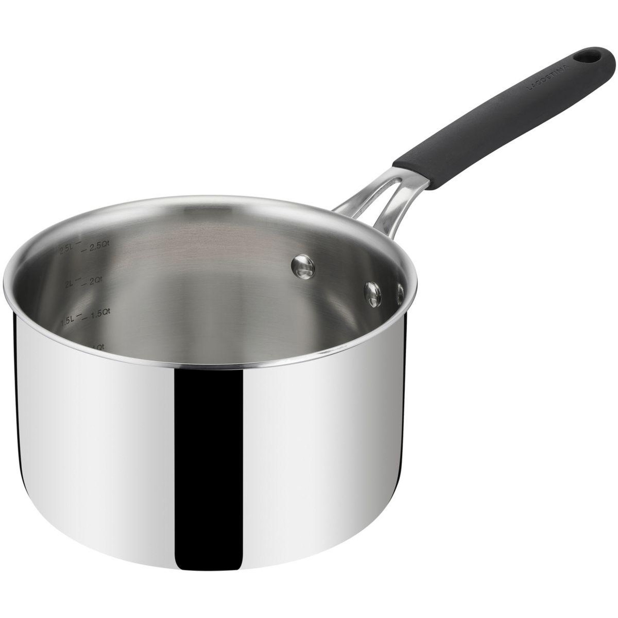 Voir la diapositive 2 : Lagostina Batterie de cuisine 3 casseroles esperta triply 16/18/20cm