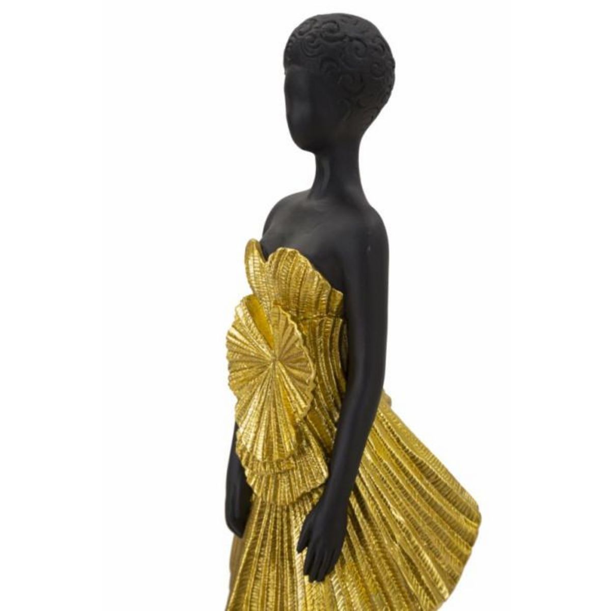 Paris Prix Statuette Déco Femme  Fashion  33cm Or