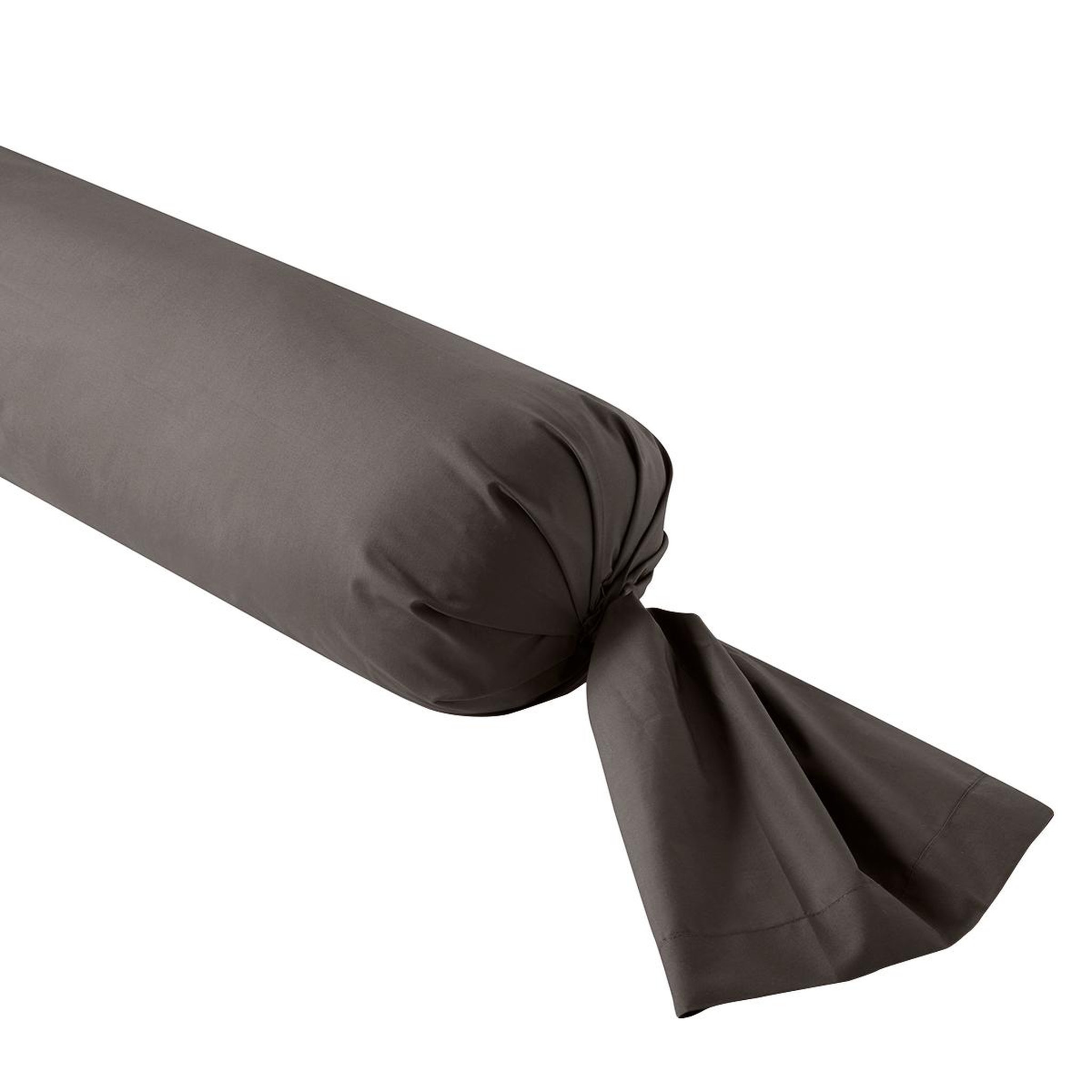 DODO Taie de traversin Influence Percale Granit. Coloris disponibles : Gris