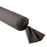 DODO Taie de traversin Influence Percale Granit. Coloris disponibles : Gris