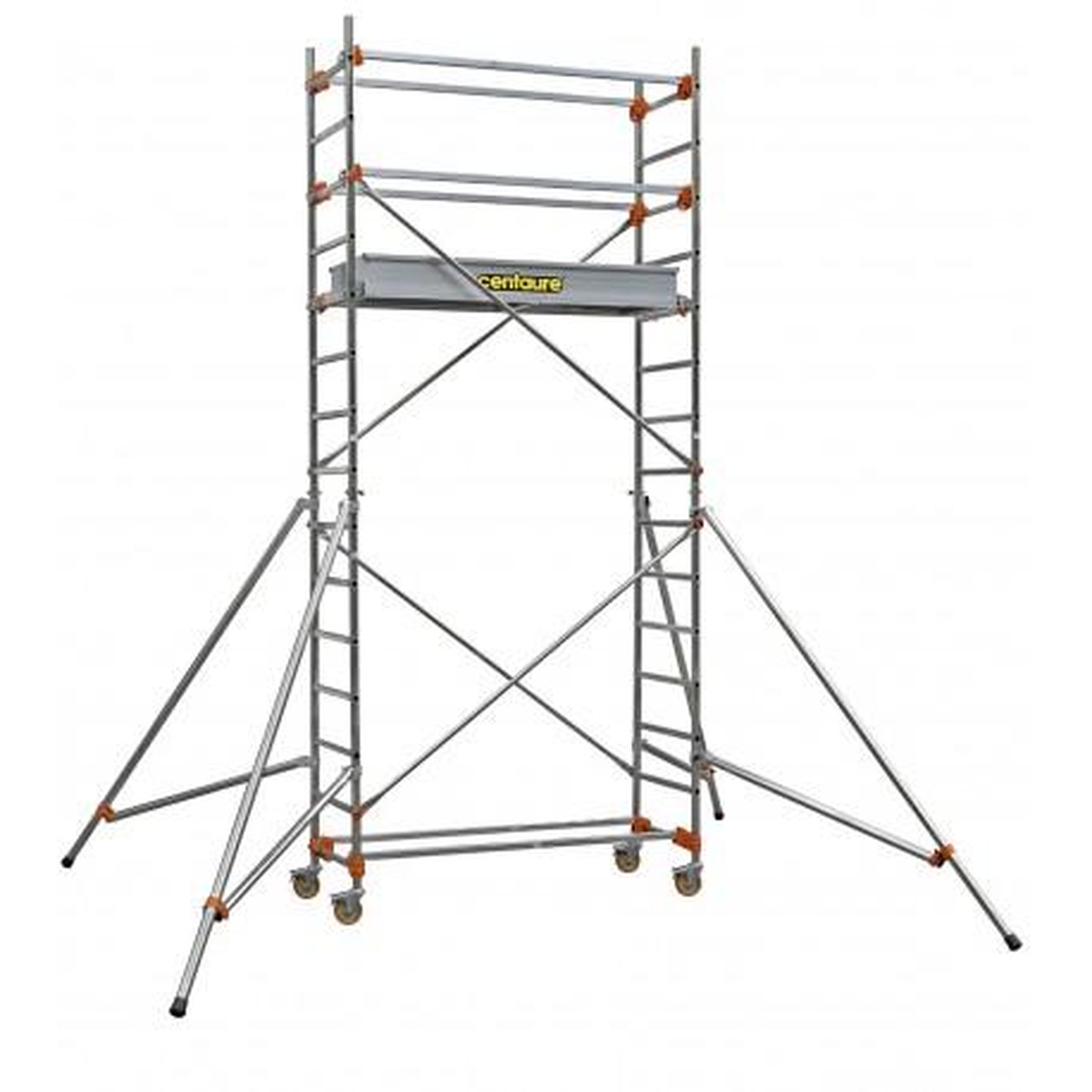Centaure Echafaudage roulant aluminium - STM 165 5, plancher 4m80 - Base standard - Longueur 1m65