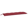 Voir la diapositive 2 : VIDAXL Coussin de banc de jardin rouge bordeaux 150x50x7 cm