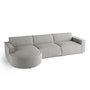 Voir la diapositive 2 : LISA DESIGN Spiaggia - canapé d'angle gauche - 5 places - en velours côtelé