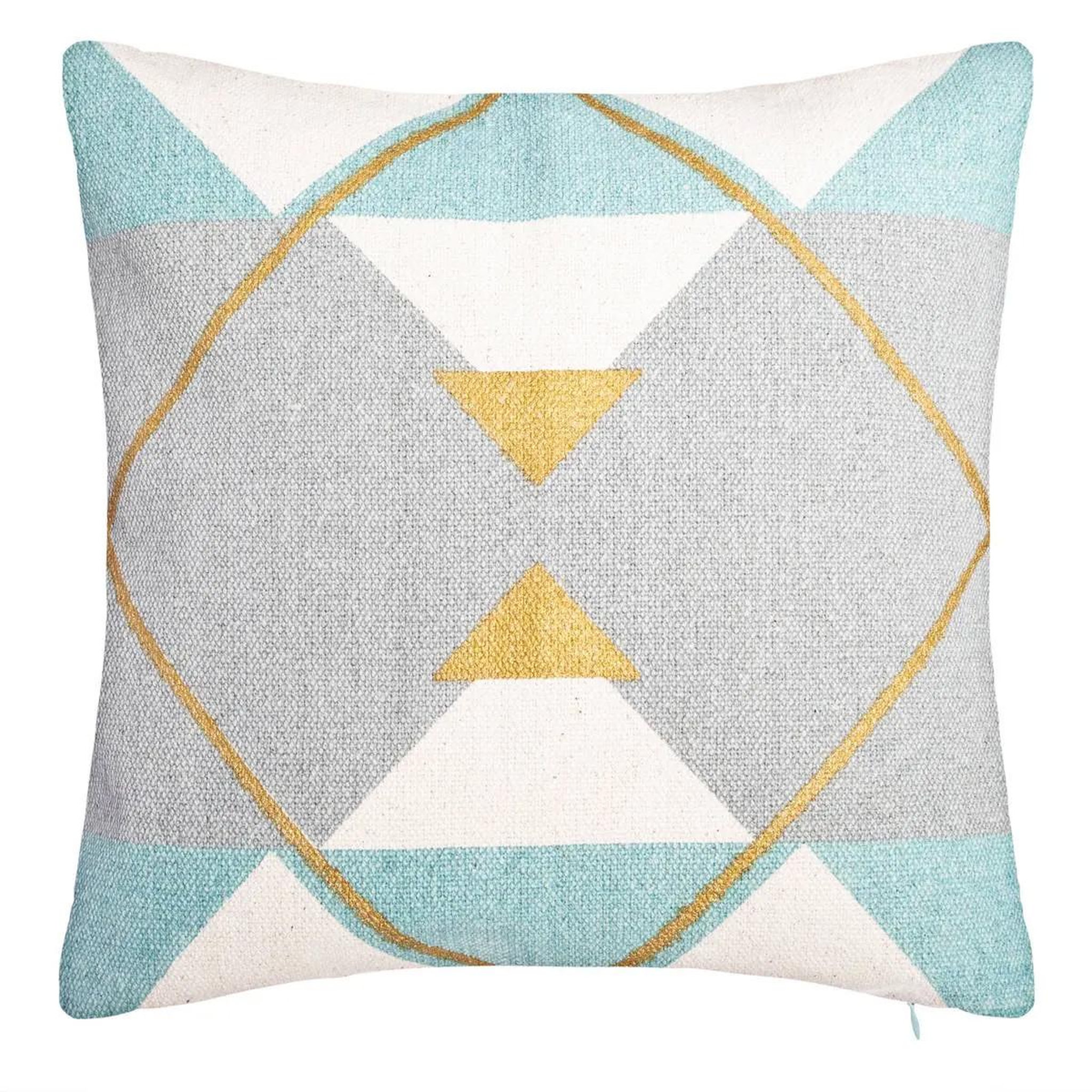 Voir la diapositive 1 : ATMOSPHERA Housse de Coussin Imprimé  Geom  40x40cm Multicolore