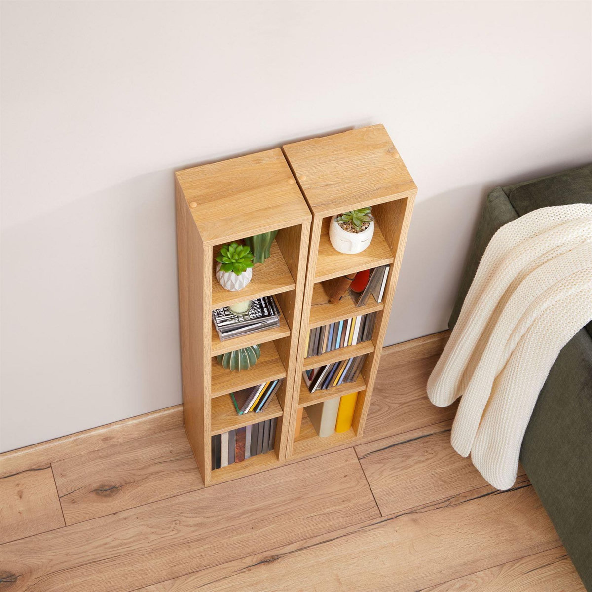 IDIMEX Etagères modulables MUSIQUE pour CD et DVD, en mélaminé