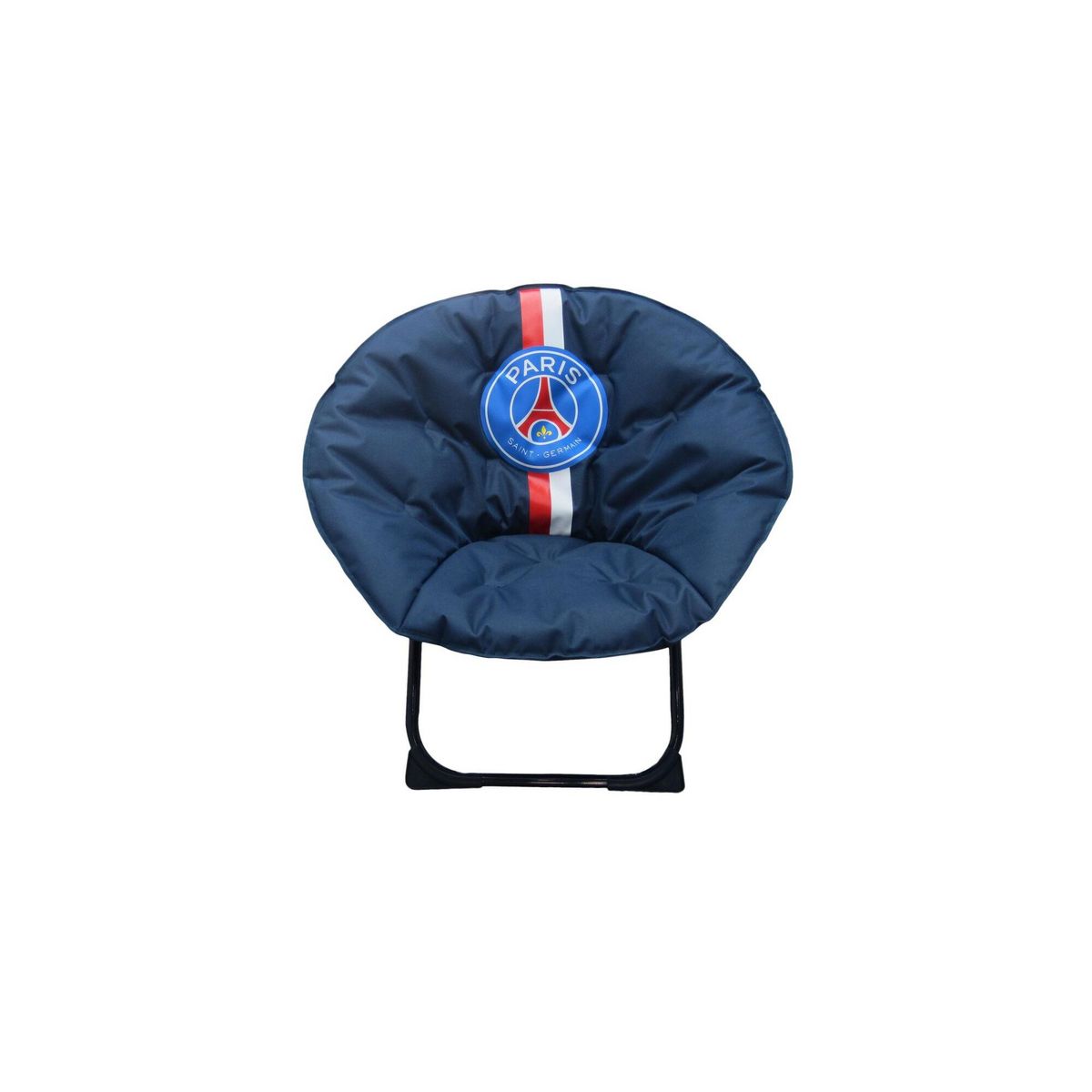 PSG Siège pliable - Paris Saint Germain - Forme lune - Bleu