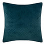 Voir la diapositive 1 : ATMOSPHERA Coussin design en velours Dolce - L. 40 x l. 40 cm - Bleu canard