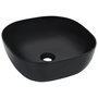 Voir la diapositive 1 : VIDAXL Lavabo 42,5x42,5x14,5 cm Ceramique Noir
