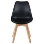 Voir la diapositive 6 : Rendez vous déco Lot de 2 chaises blanches et pieds bois - Skandi