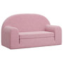 Voir la diapositive 2 : VIDAXL Canape-lit pour enfants 2 places rose peluche douce