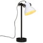 Voir la diapositive 1 : VIDAXL Lampe de bureau 25 W blanc 15x15x55 cm E27