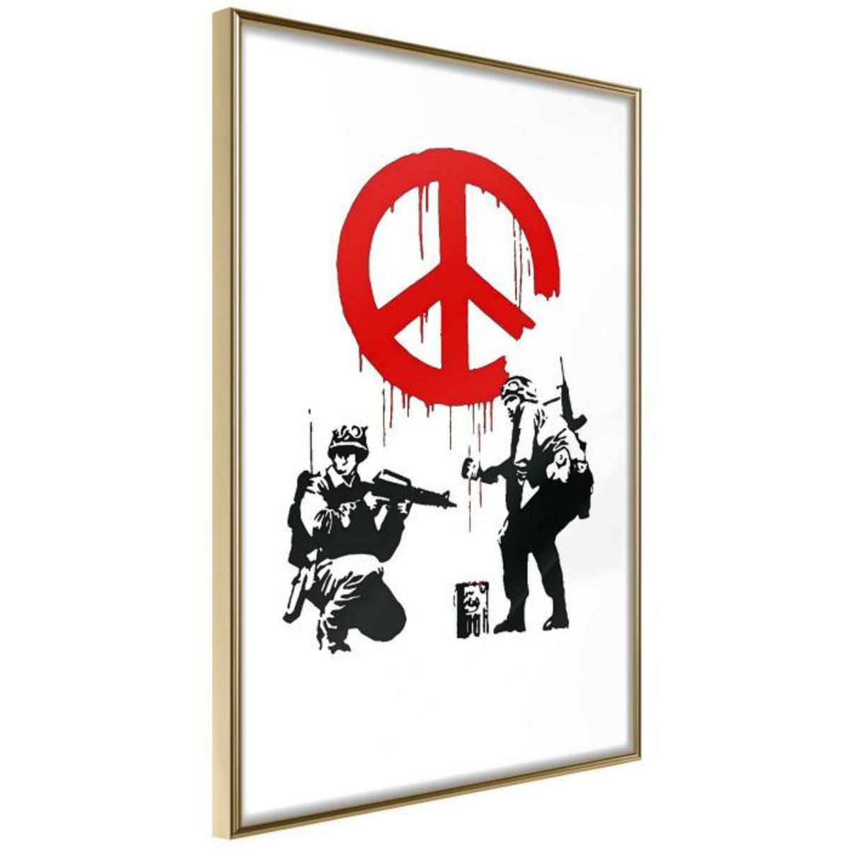 Paris Prix Affiche Murale Encadrée  Banksy CND Soldiers I