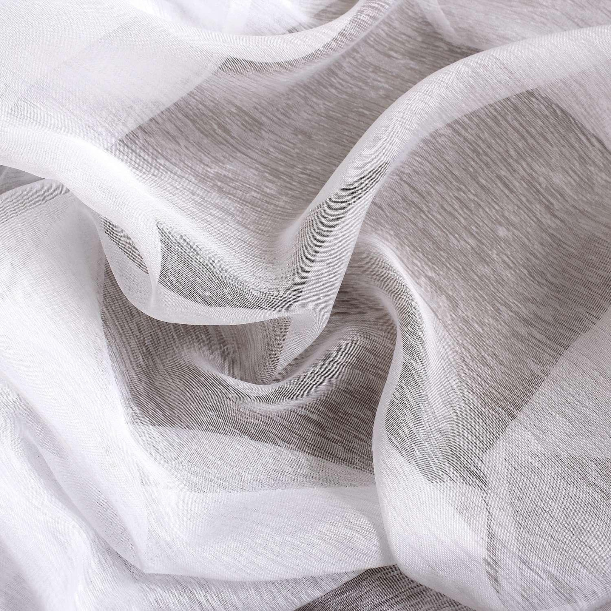 Voir la diapositive 6 : TOILINUX Voilage sablé - 140 x 240 cm - blanc