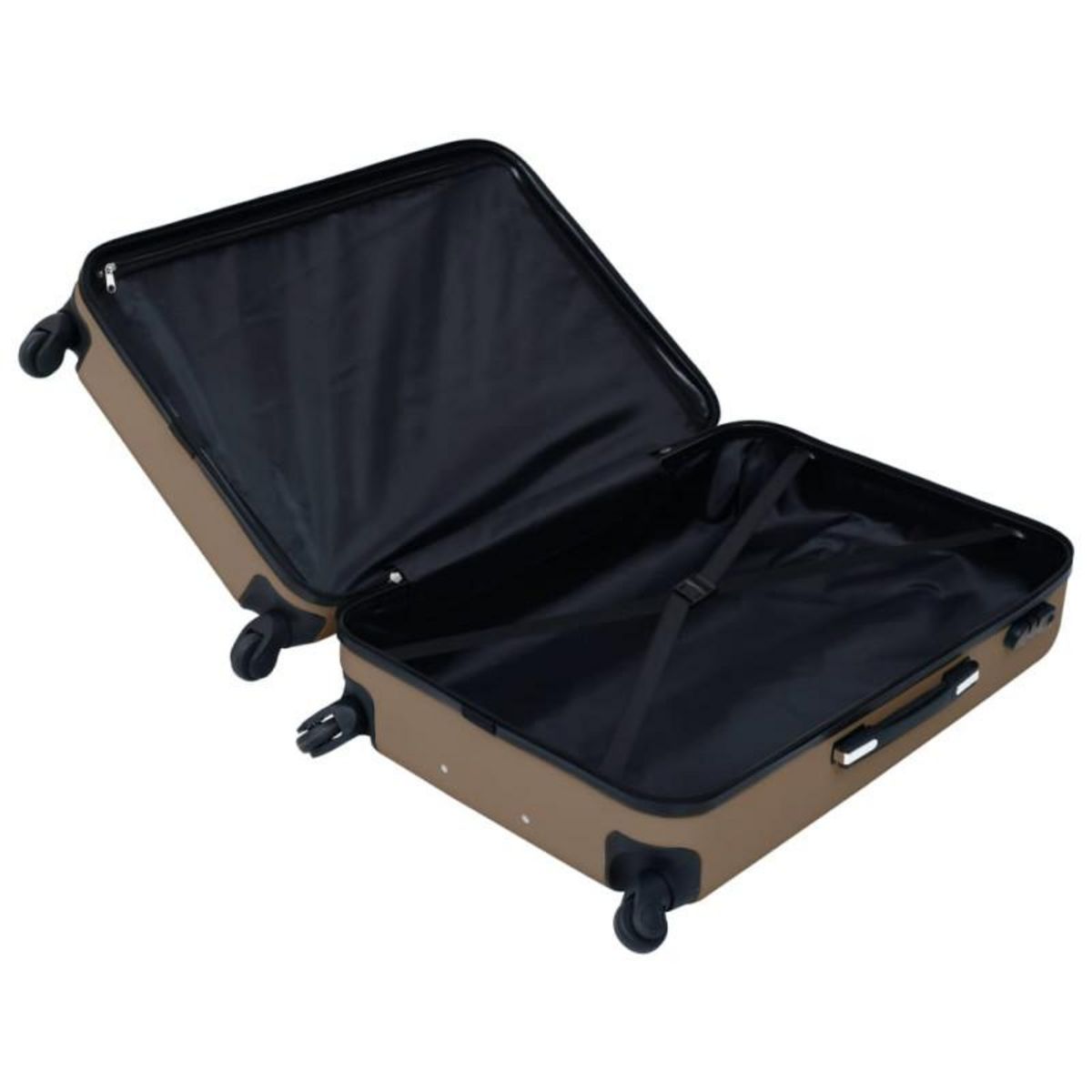 VIDAXL Valise rigide Marron ABS