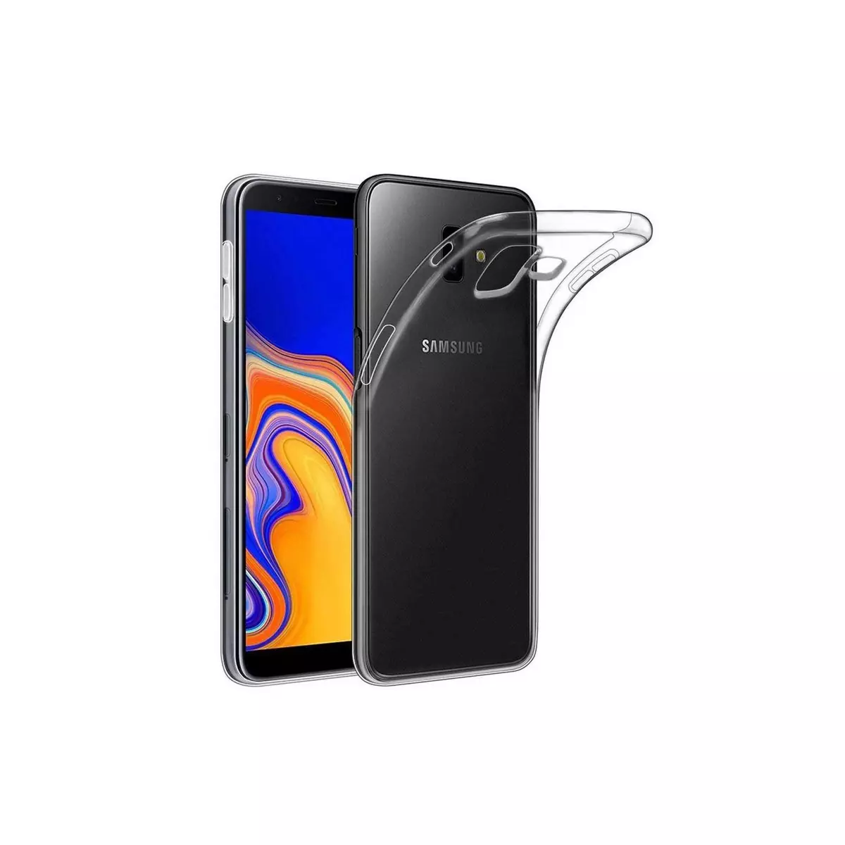 amahousse Coque Galaxy J6 Plus 2018 transparente souple et ultra-fine