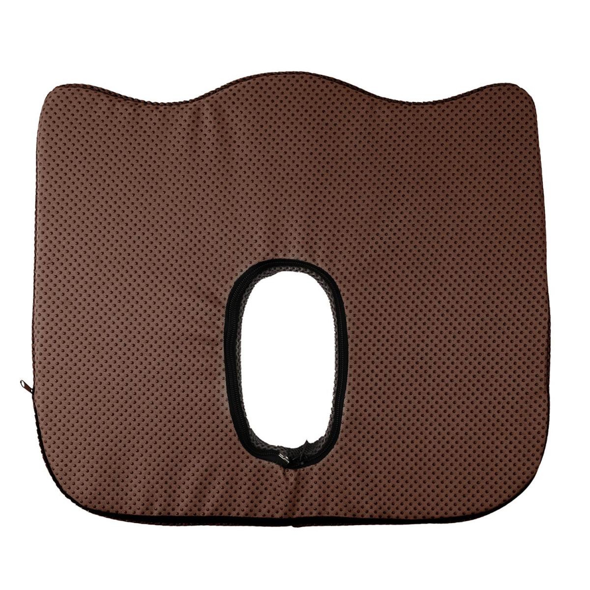 Voir la diapositive 3 : SENSLY Coussin de Posture  Spécial Coccyx  42cm Marron