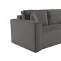 Voir la diapositive 5 : BEST MOBILIER Topaze - canapé droit 2 places - en velours côtelé
