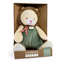 Voir la diapositive 2 : DOUDOU ET COMPAGNIE Peluche doudou lion beige et vert