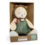 Voir la diapositive 2 : DOUDOU ET COMPAGNIE Peluche doudou lion beige et vert