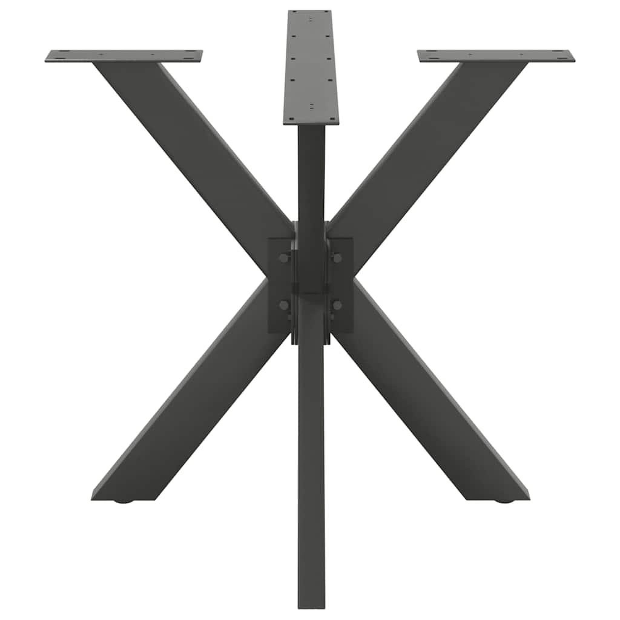 Voir la diapositive 3 : VIDAXL Pied de table a manger forme d'araignee 85x85x(72-73) cm