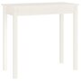 Voir la diapositive 2 : VIDAXL Table console Blanc 80x40x75 cm Bois massif de pin
