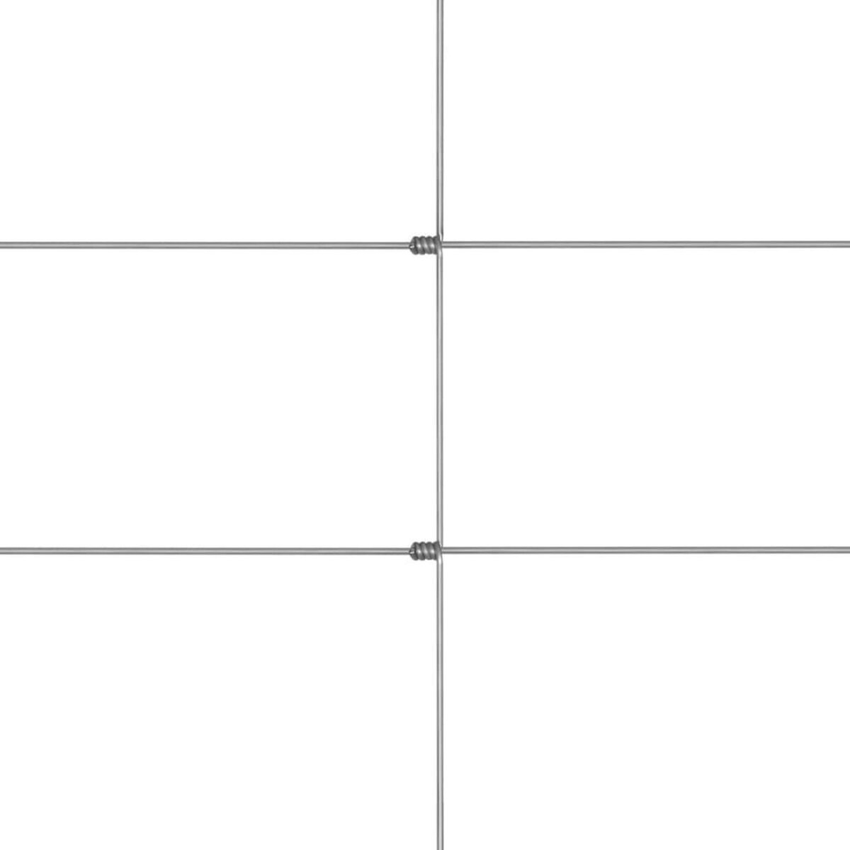 VIDAXL Cloture de jardin Acier galvanise 50x1,25 m Argente