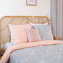 Voir la diapositive 3 : COTE DECO Housse de couette 240x220 + 2 taies SHYNE 100% Coton 57 fils