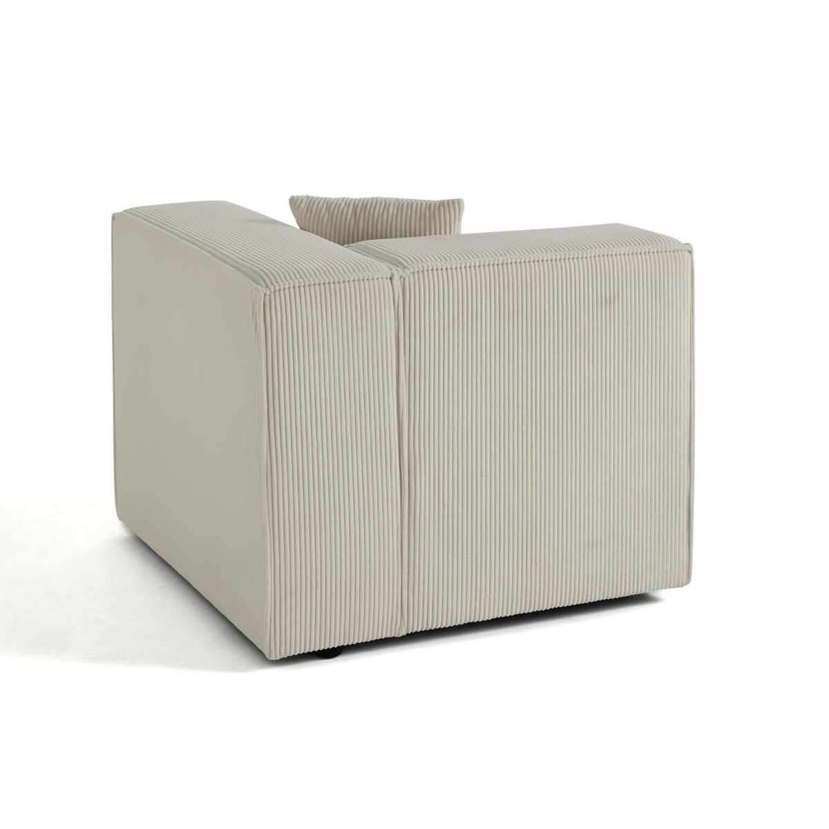 LISA DESIGN Arty - module d'assise droit - en velours côtelé