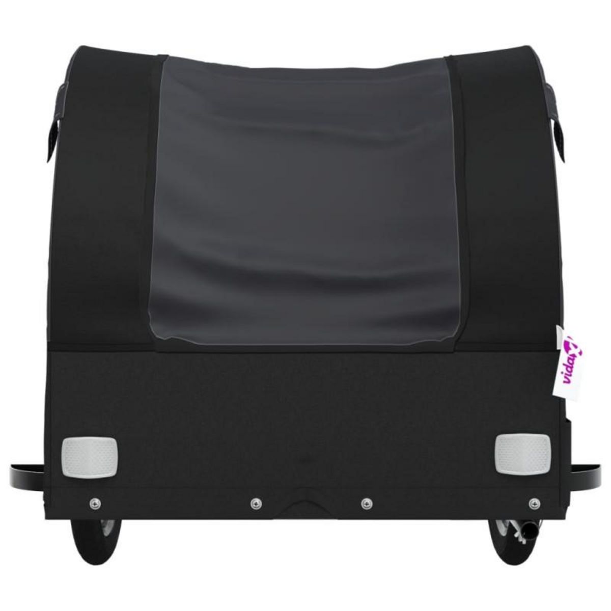 VIDAXL Remorque de vélo noir 30 kg fer