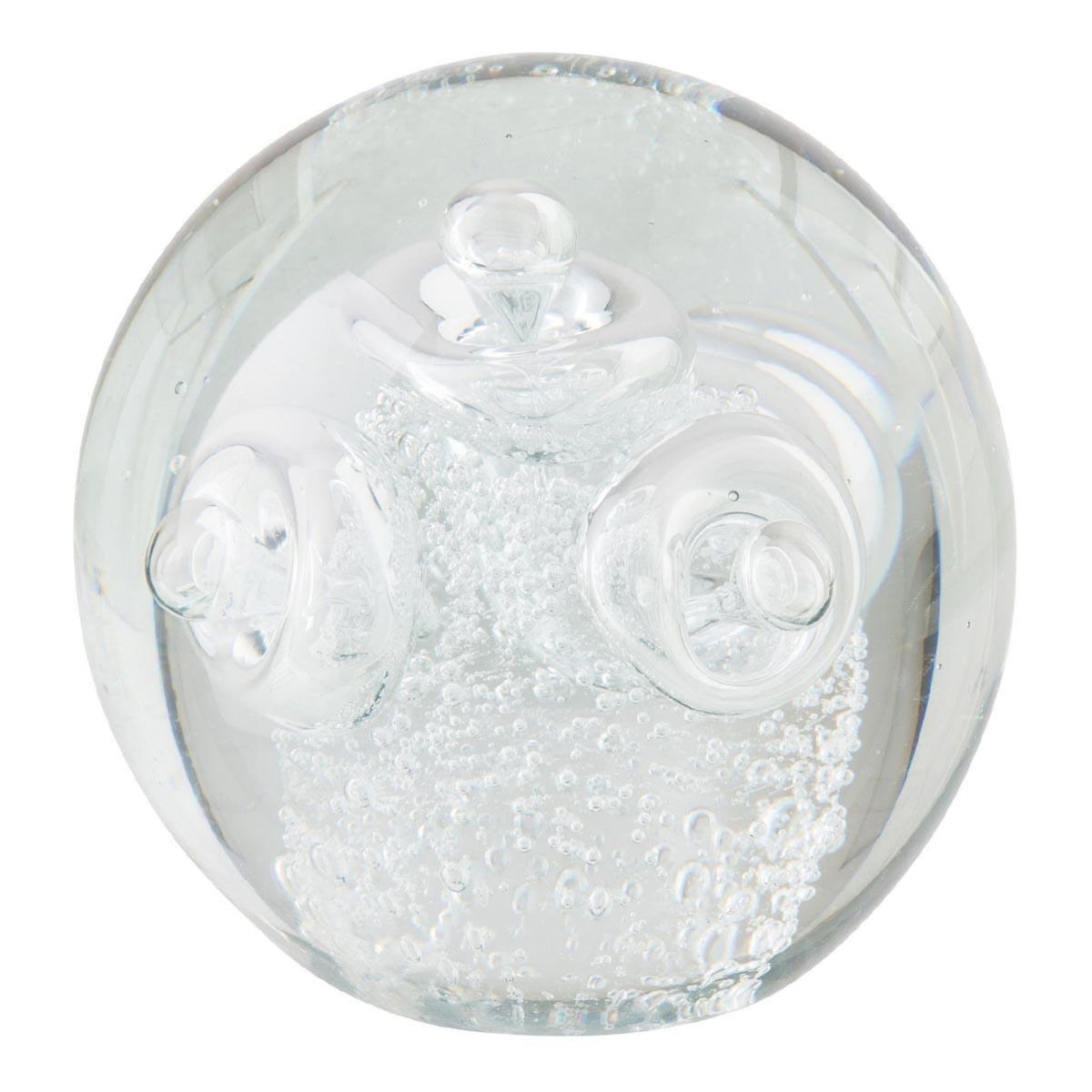 Paris Prix Presse-Papier en Verre  Anneaux  12cm Transparent