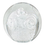Paris Prix Presse-Papier en Verre  Anneaux  12cm Transparent