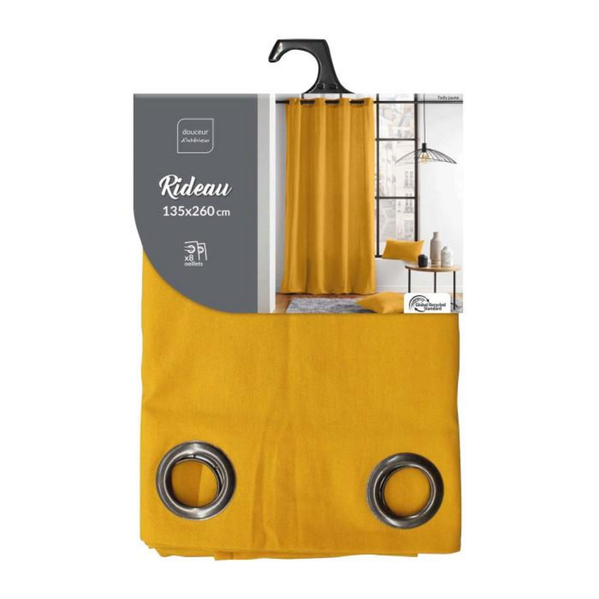 Paris Prix Rideau à Œillets  Twily  135x260cm Jaune