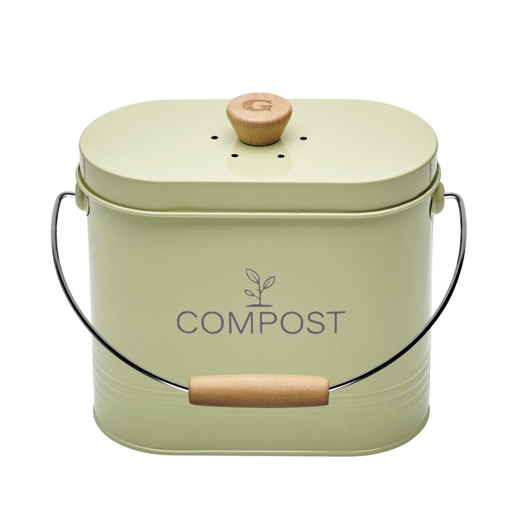 Guillouard Seau à compost ovale 3l vert - 040621