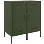 Voir la diapositive 2 : VIDAXL Buffets 2 pcs vert olive 36x39x79 cm acier