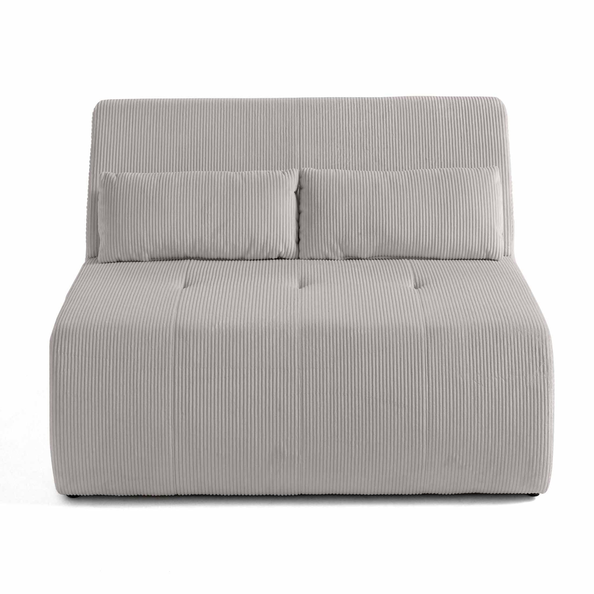 Voir la diapositive 1 : LISA DESIGN Onyx - canapé droit 2 places - en velours côtelé