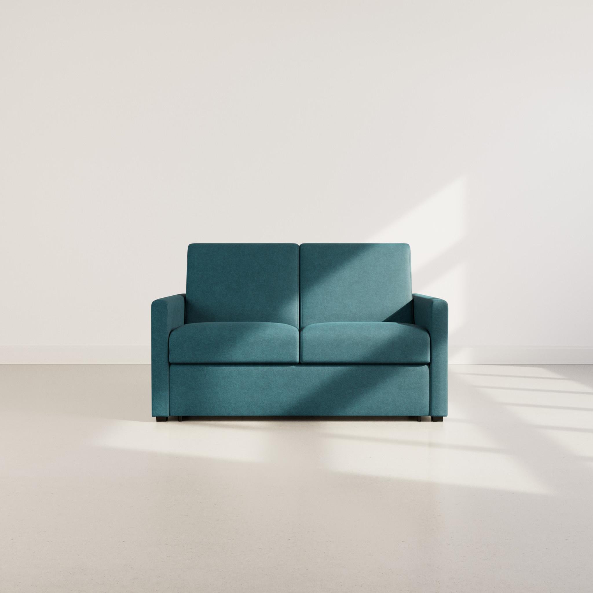 Voir la diapositive 5 : BEST MOBILIER Julia - canapé 3 places convertible express couchage quotidien 140 cm matelas 14 cm en tissu