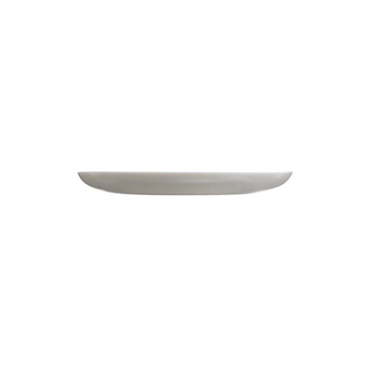 SECRET DE GOURMET Assiette de Présentation en Verre  Jeanne  33cm Blanc