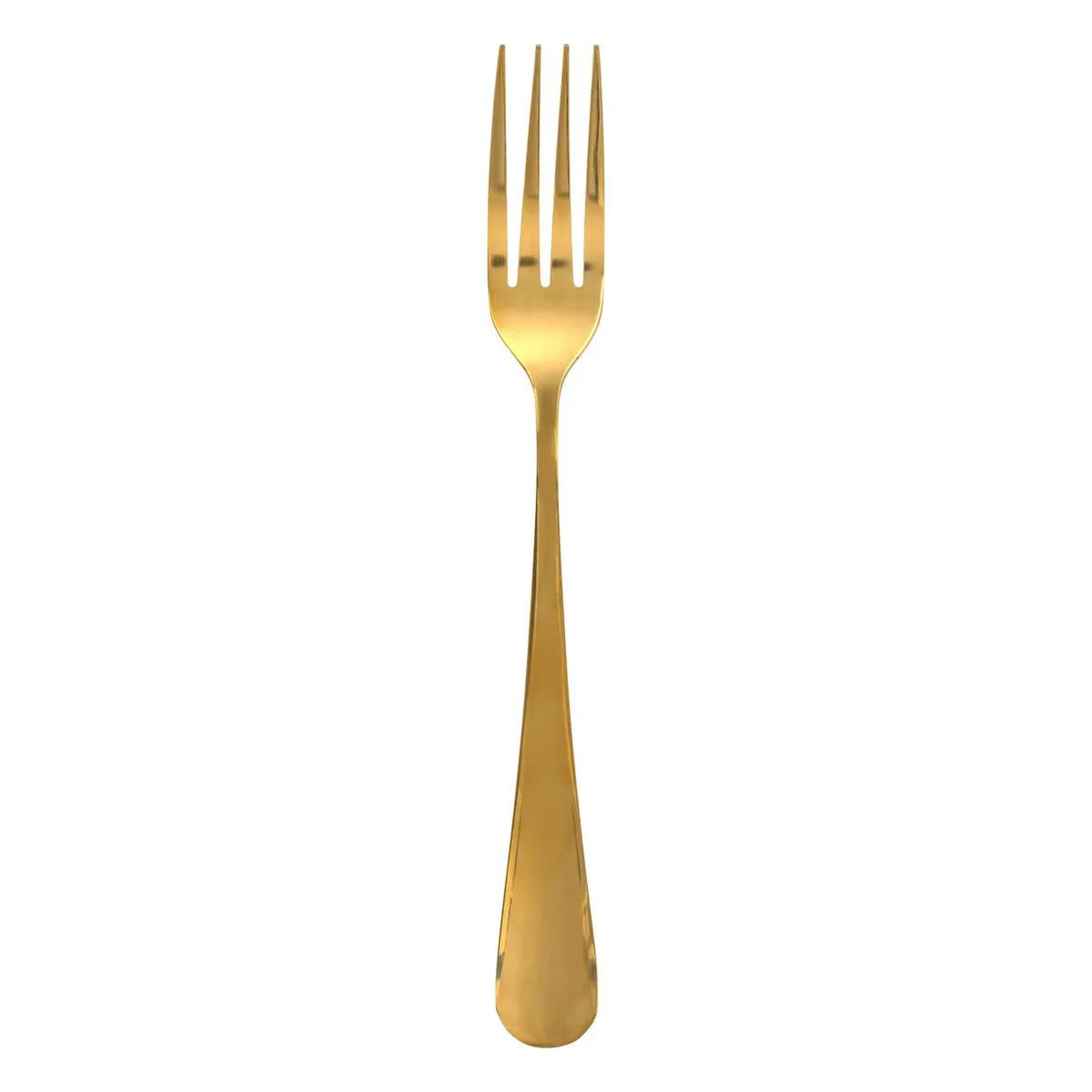 Voir la diapositive 2 : SECRET DE GOURMET Lot de 4 Fourchettes en Inox  Gold  20cm Or