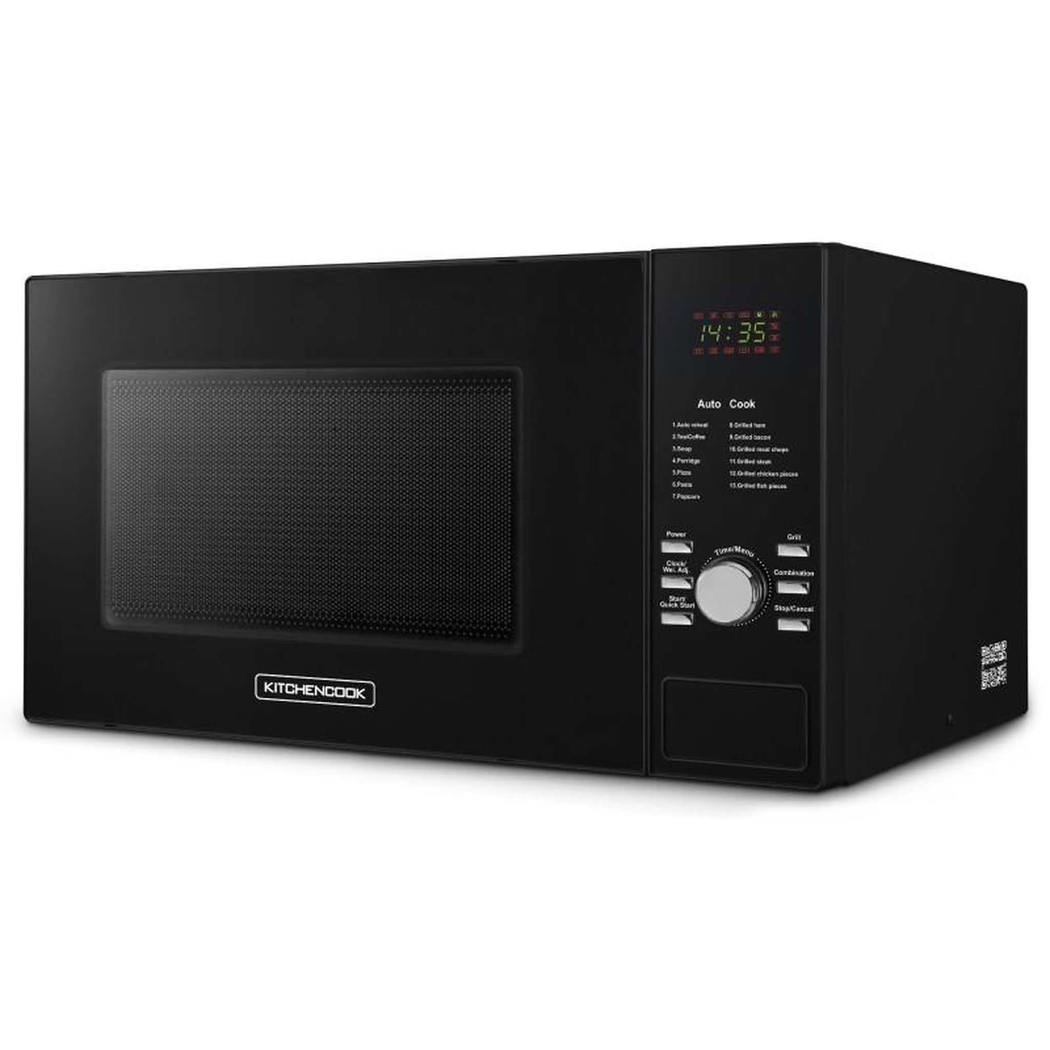 Voir la diapositive 3 : KITCHENCOOK Kitchencook - kmo30 - micro-ondes combiné digital 30l - grill 1050w - 13 programmes