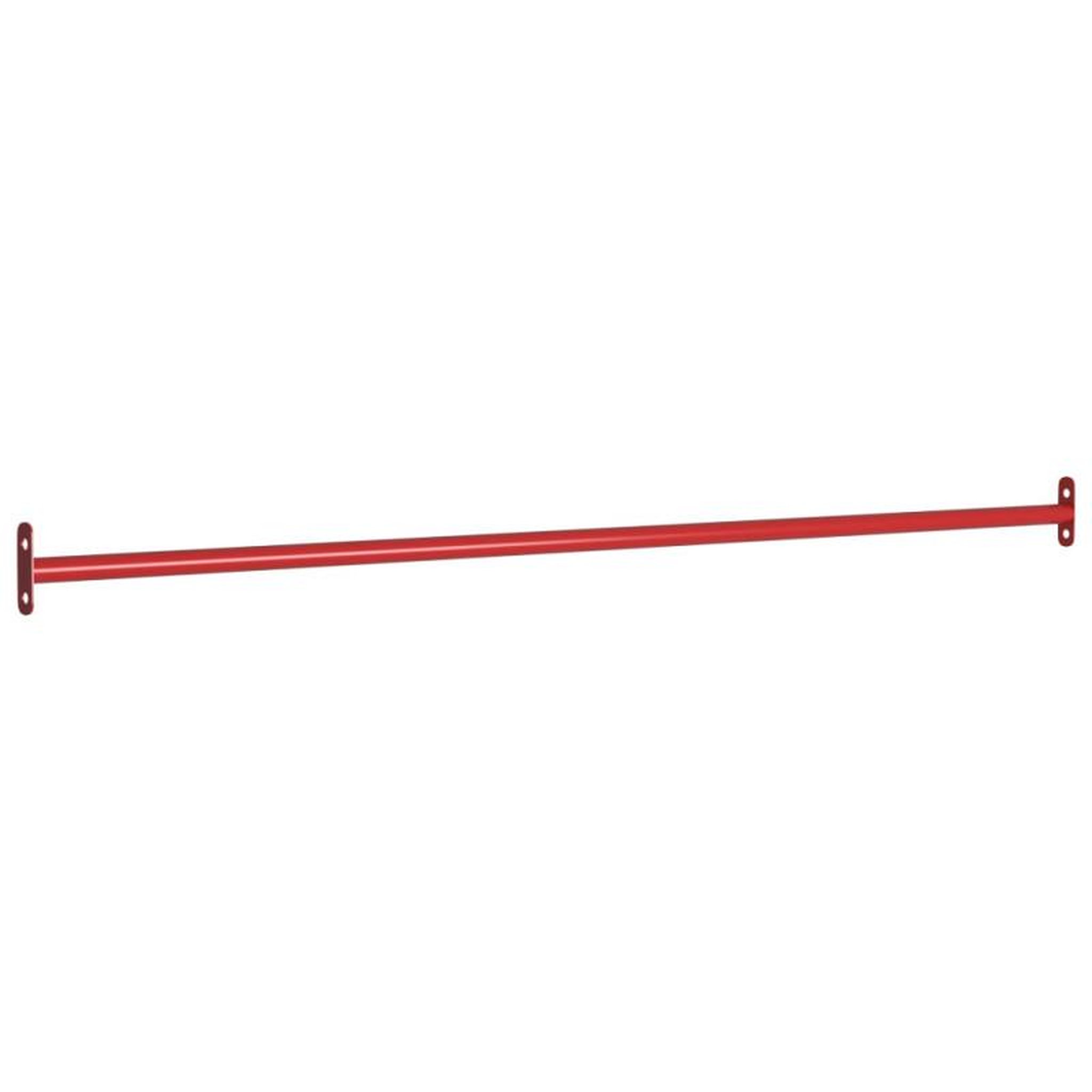 Voir la diapositive 1 : VIDAXL Barre de retournement 125 cm Acier Rouge